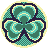Art of a three-leaved clover.